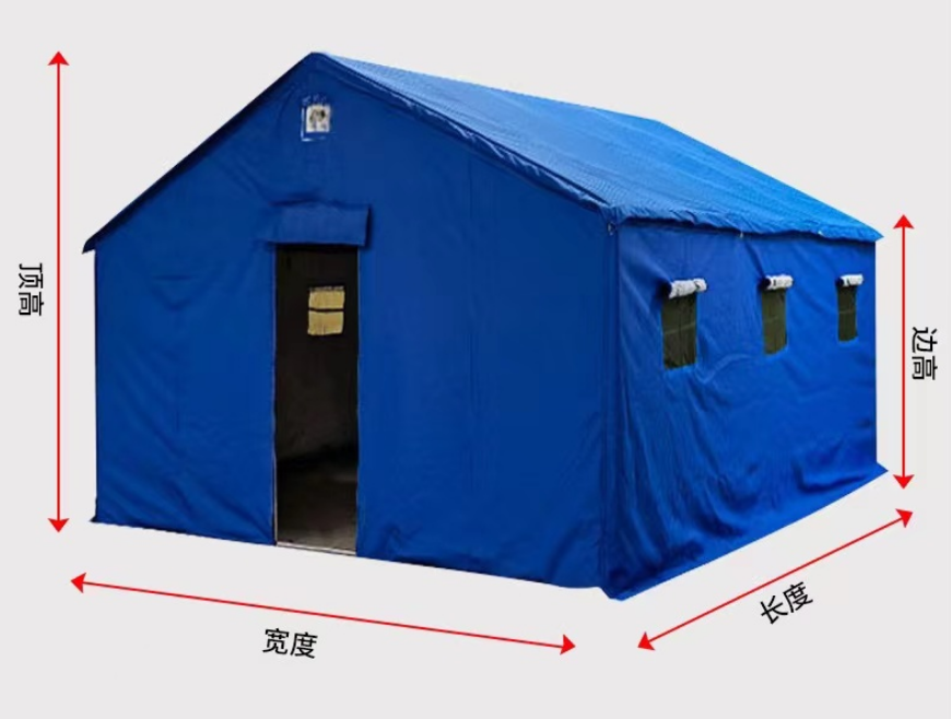 加粗圓管地梁加密有機硅帆布帳篷